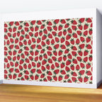 Hand Drawn Vintage Strawberry Pattern Wall Mural Gallery Image 2