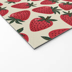 Hand Drawn Vintage Strawberry Pattern Welcome Mat Gallery Image 2