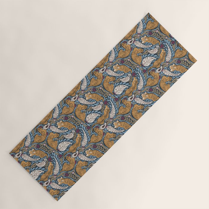 Exotic Tiger Oasis Dark Yoga Mat Gallery Image 1