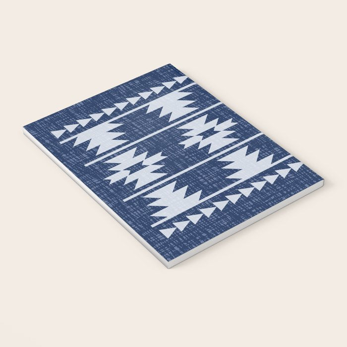 Southwestern Pattern 128 Indigo Blue Notebook Gallery Image 3