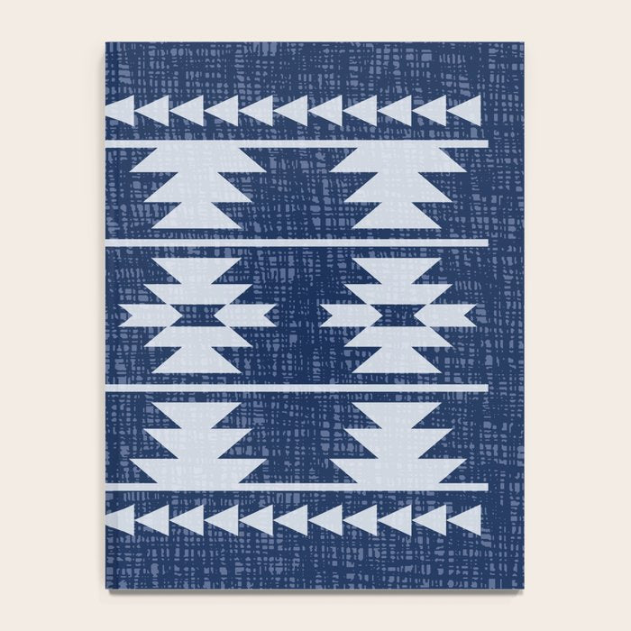 Southwestern Pattern 128 Indigo Blue Notebook Gallery Image 4