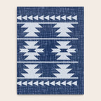 Southwestern Pattern 128 Indigo Blue Notebook Gallery Image 4