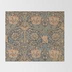 Honeysuckle by William Morris 1876 Antique Vintage Victorian Jugendstil Art Nouveau Retro Pattern Throw Blanket Gallery Image 2
