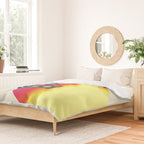 Too Rad To Be Sad - neon rainbow Duvet Cover Gallery Image 2