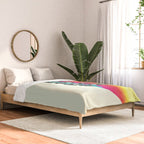 Too Rad To Be Sad - neon rainbow Comforter Gallery Image 2