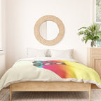 Too Rad To Be Sad - neon rainbow Duvet Cover Gallery Image 3