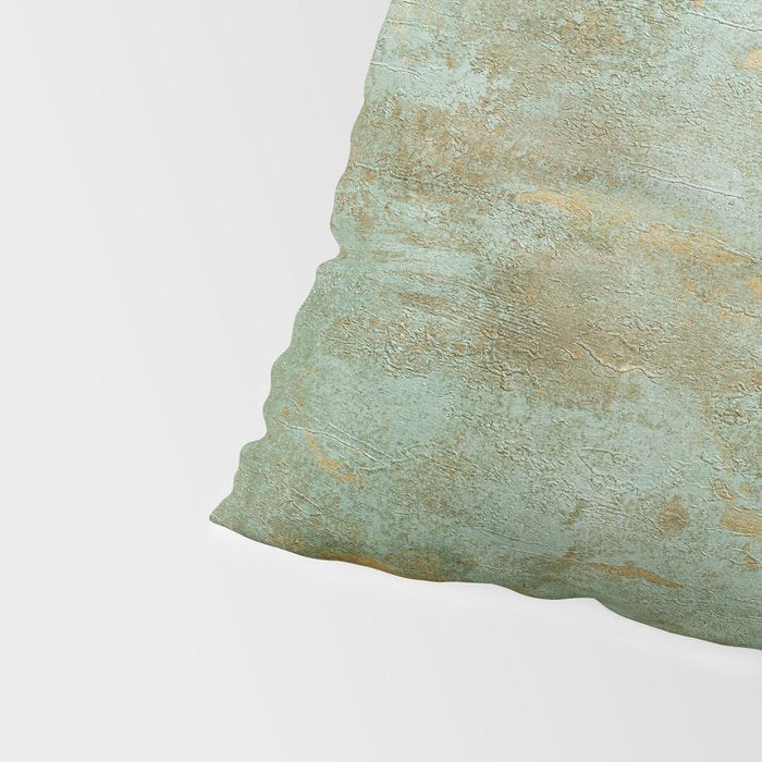 Metallic Effects Oxidized Copper Verdigris Industrial Rustic Pillow Sham Gallery Image 4