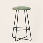 Metallic Effects Oxidized Copper Verdigris Industrial Rustic Stool Gallery Image 1