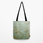 Metallic Effects Oxidized Copper Verdigris Industrial Rustic Tote Bag Gallery Image 2