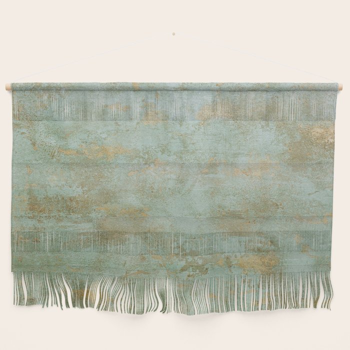 Metallic Effects Oxidized Copper Verdigris Industrial Rustic Wall Hanging Gallery Image 1