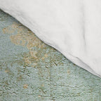 Metallic Effects Oxidized Copper Verdigris Industrial Rustic Comforter Gallery Image 4