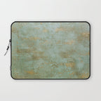 Metallic Effects Oxidized Copper Verdigris Industrial Rustic Laptop Sleeve Gallery Image 1