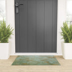 Metallic Effects Oxidized Copper Verdigris Industrial Rustic Welcome Mat Gallery Image 3