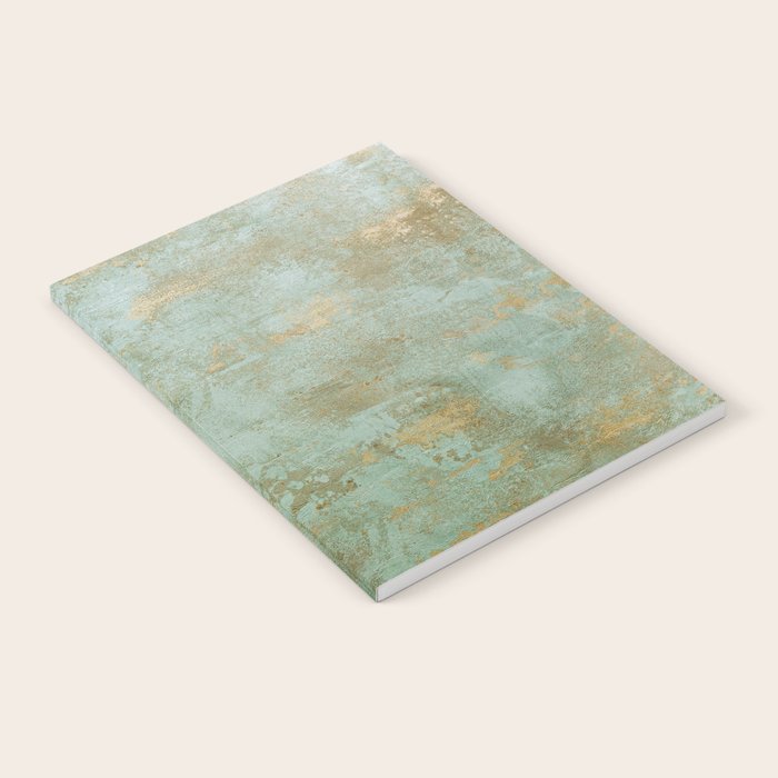 Metallic Effects Oxidized Copper Verdigris Industrial Rustic Notebook Gallery Image 2