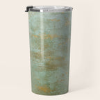 Metallic Effects Oxidized Copper Verdigris Industrial Rustic Travel Mug Gallery Image 3