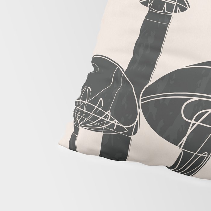 Abstract Mushrooms 12 Pillow Sham Gallery Image 4