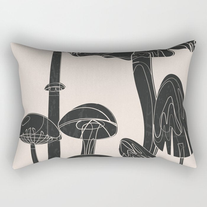 Abstract Mushrooms 12 Rectangular Pillow Gallery Image 1