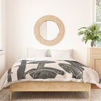 Abstract Mushrooms 12 Duvet Cover Gallery Image 3