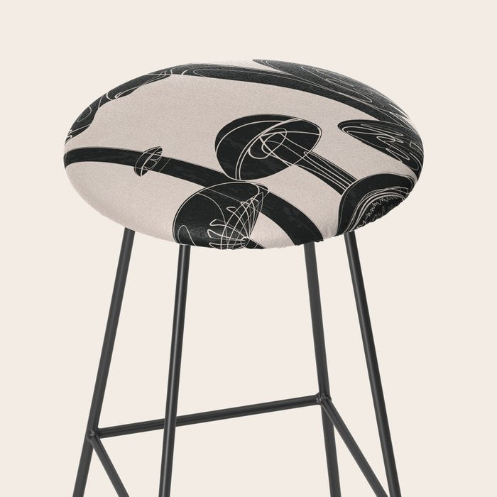 Abstract Mushrooms 12 Stool Gallery Image 2