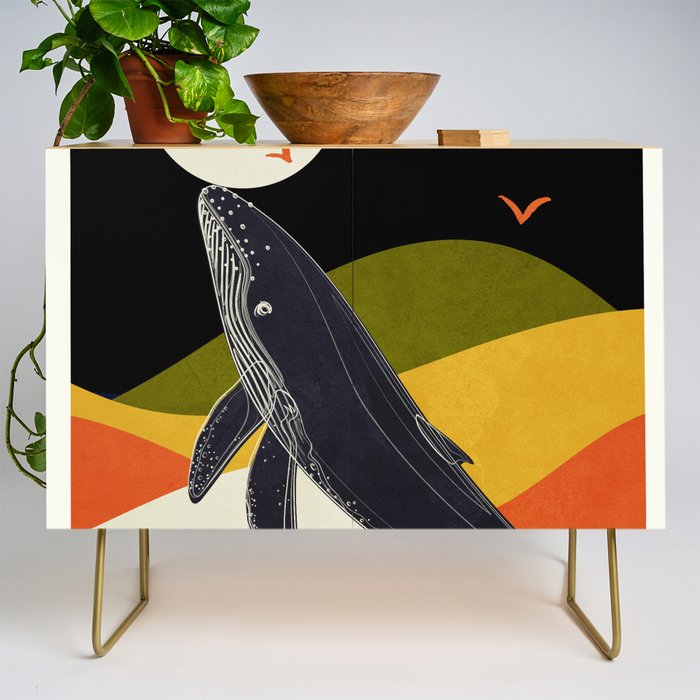 Abstract Whale 2 Credenza Gallery Image 1