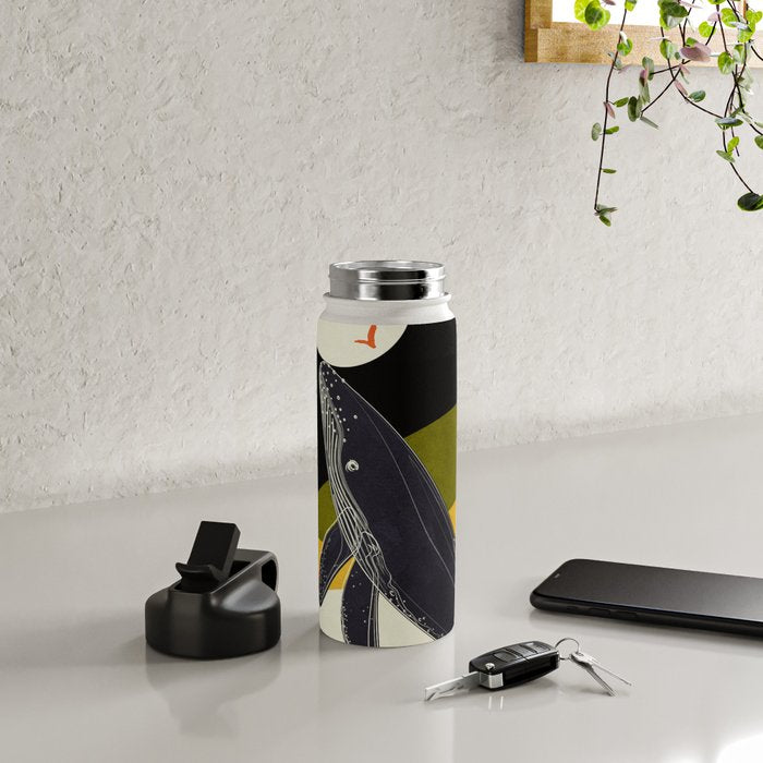 Abstract Whale 2 Water Bottle Gallery Image 4