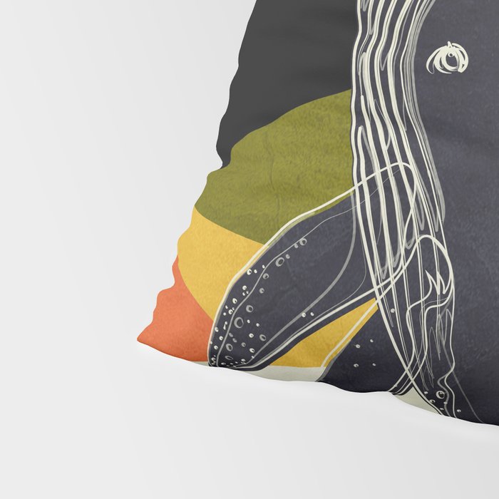 Abstract Whale 2 Pillow Sham Gallery Image 4