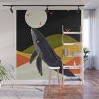 Abstract Whale 2 Wall Mural Gallery Image 1