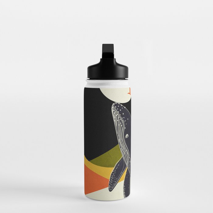 Abstract Whale 2 Water Bottle Gallery Image 3