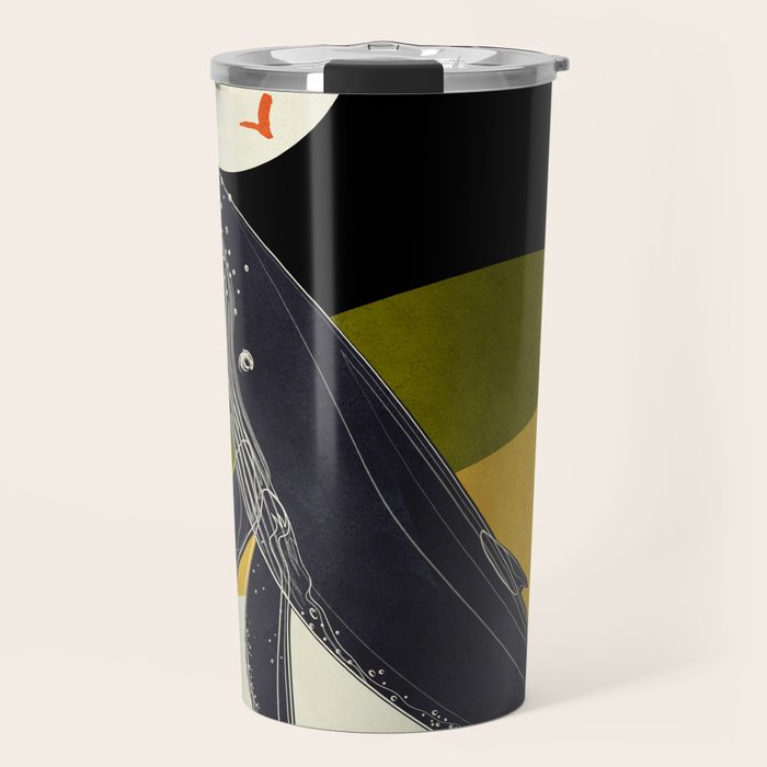 Abstract Whale 2 Travel Mug Gallery Image 1