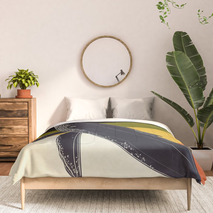 Abstract Whale 2 Comforter Gallery Image 3
