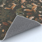 Fall Forest Impression With Wild Animals Moody Brown Rug Gallery Image 4