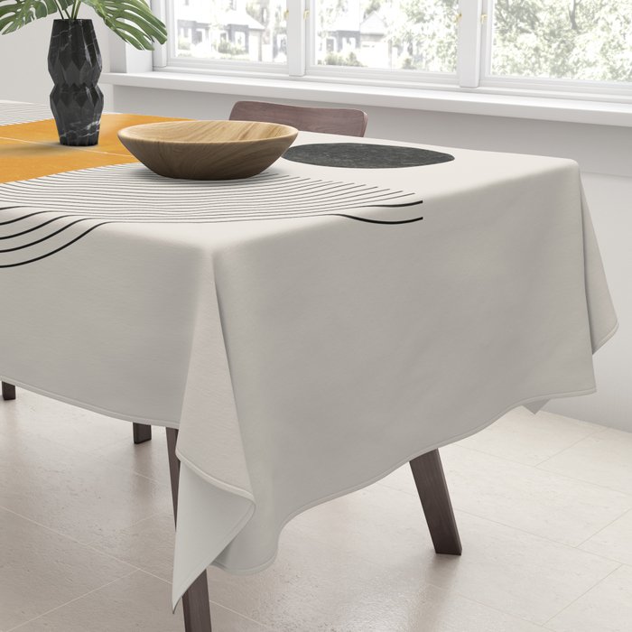 Abstract Geometric Shapes Tablecloth Gallery Image 3