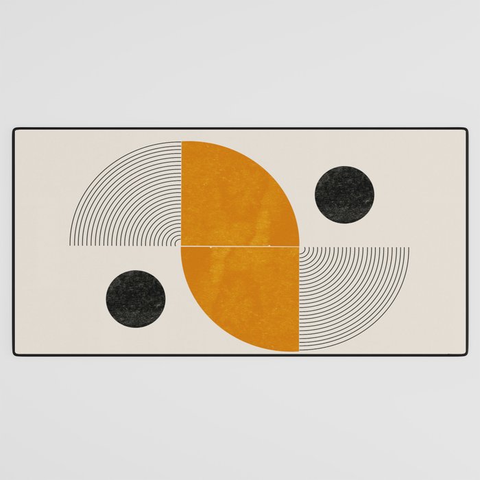 Abstract Geometric Shapes Desk Mat Gallery Image 3