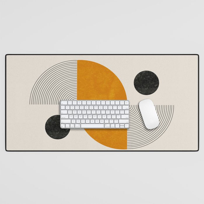 Abstract Geometric Shapes Desk Mat Gallery Image 1