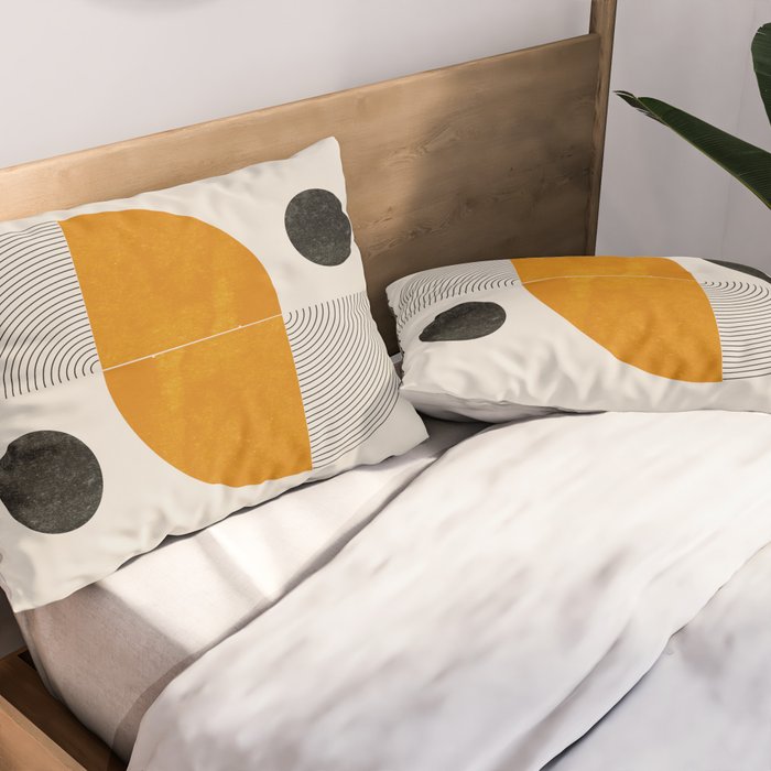 Abstract Geometric Shapes Pillow Sham Gallery Image 2