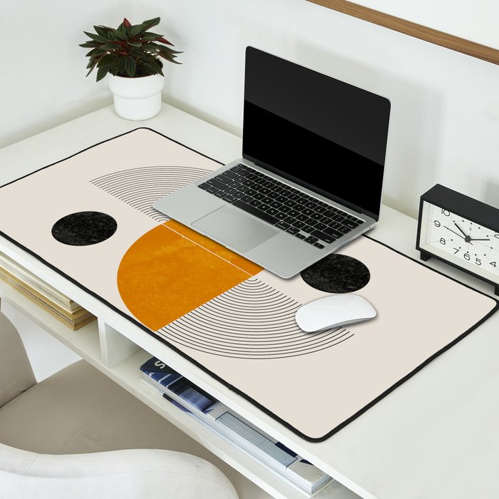 Abstract Geometric Shapes Desk Mat Gallery Image 2