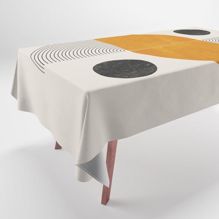 Abstract Geometric Shapes Tablecloth Gallery Image 1