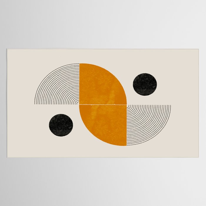 Abstract Geometric Shapes Tablecloth Gallery Image 2