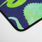 Watercolor Dinosaur Blue Green Dino Pattern Desk Mat Gallery Image 4