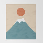 Cat Landscape 158 Throw Blanket Gallery Image 2