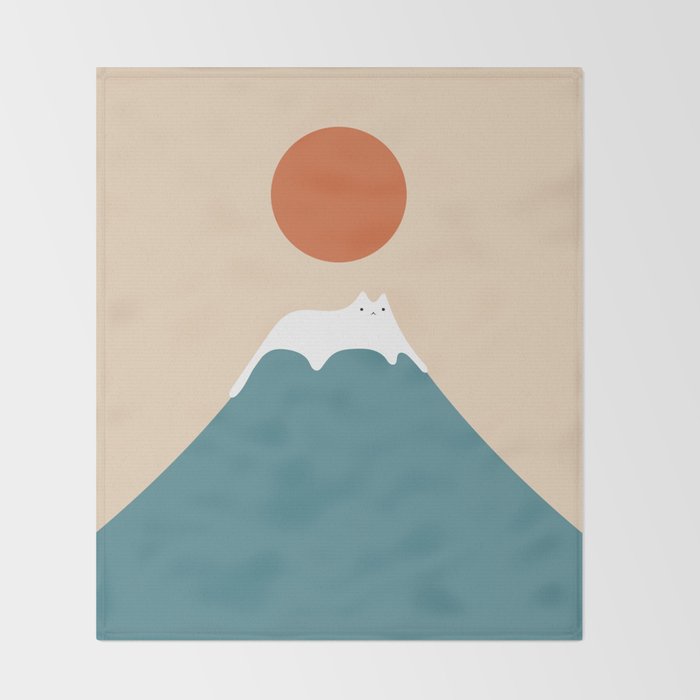 Cat Landscape 158 Throw Blanket Gallery Image 2