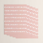 Spotted Mudcloth, Pink and White, Boho Prints Wrapping Paper Gallery Image 3