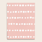 Spotted Mudcloth, Pink and White, Boho Prints Notebook Gallery Image 4