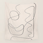 Abstract Line III Wall Tapestry Gallery Image 4