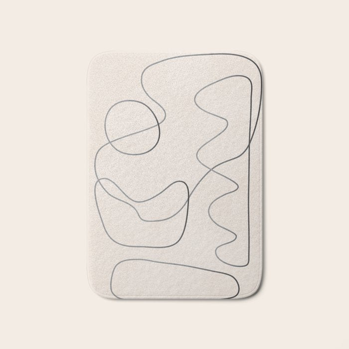 Abstract Line III Bath Mat Gallery Image 1