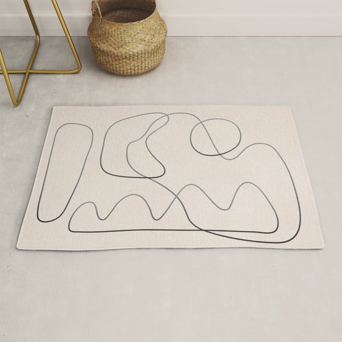 Abstract Line III Rug Gallery Image 1