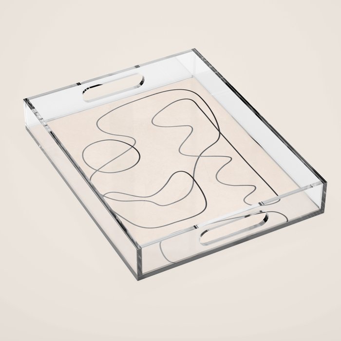 Abstract Line III Acrylic Tray Gallery Image 1