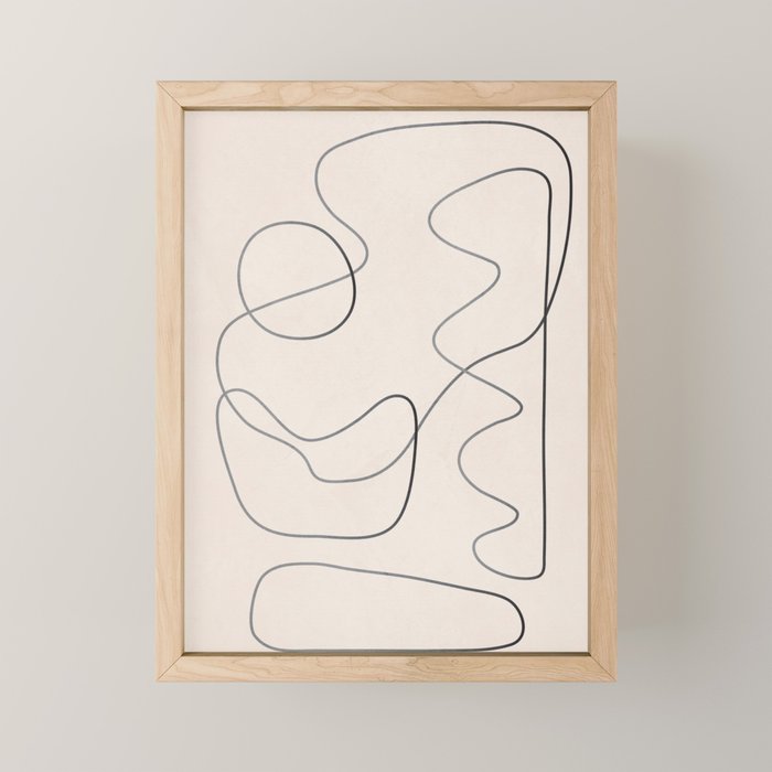 Abstract Line III Mini Art Print Gallery Image 1
