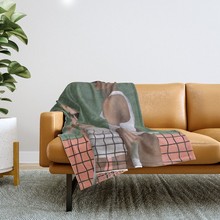 Elegance on the Court Throw Blanket Gallery Image 1
