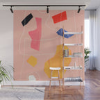 Minimal Abstract Shapes 90 Wall Mural Gallery Image 1